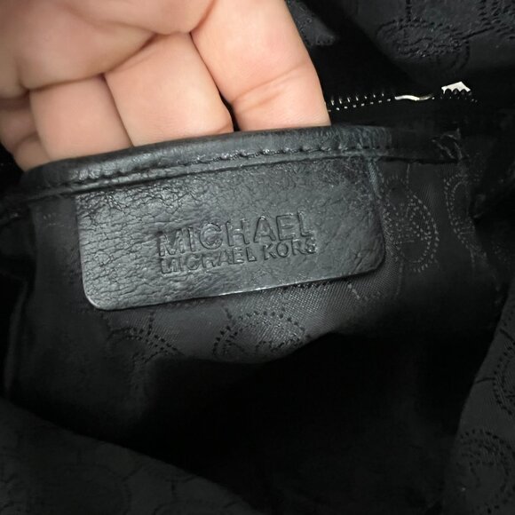 Authentic Michael Kors Black Pebbled Leather Weston Shoulder Bag - Picture 6 of 6